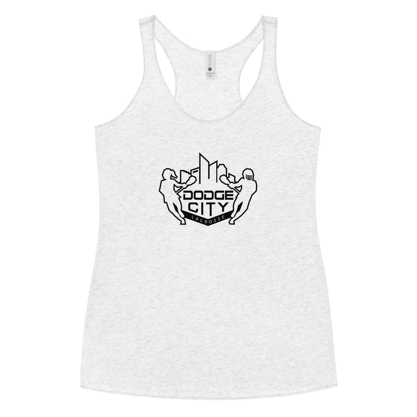 Women's Dodge City Lacrosse Next Level Racerback Tank Top