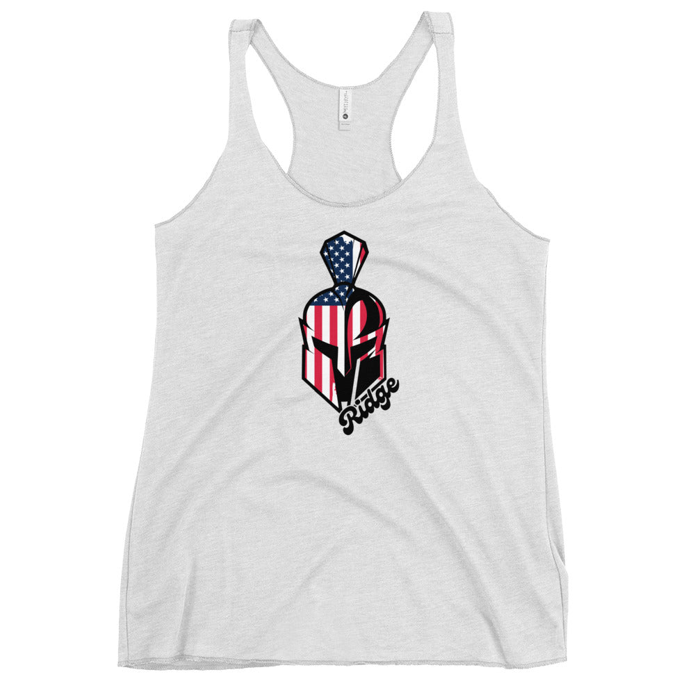 Women's Mountain Ridge Sentinels Lacrosse Next Level Racerback Tank Top