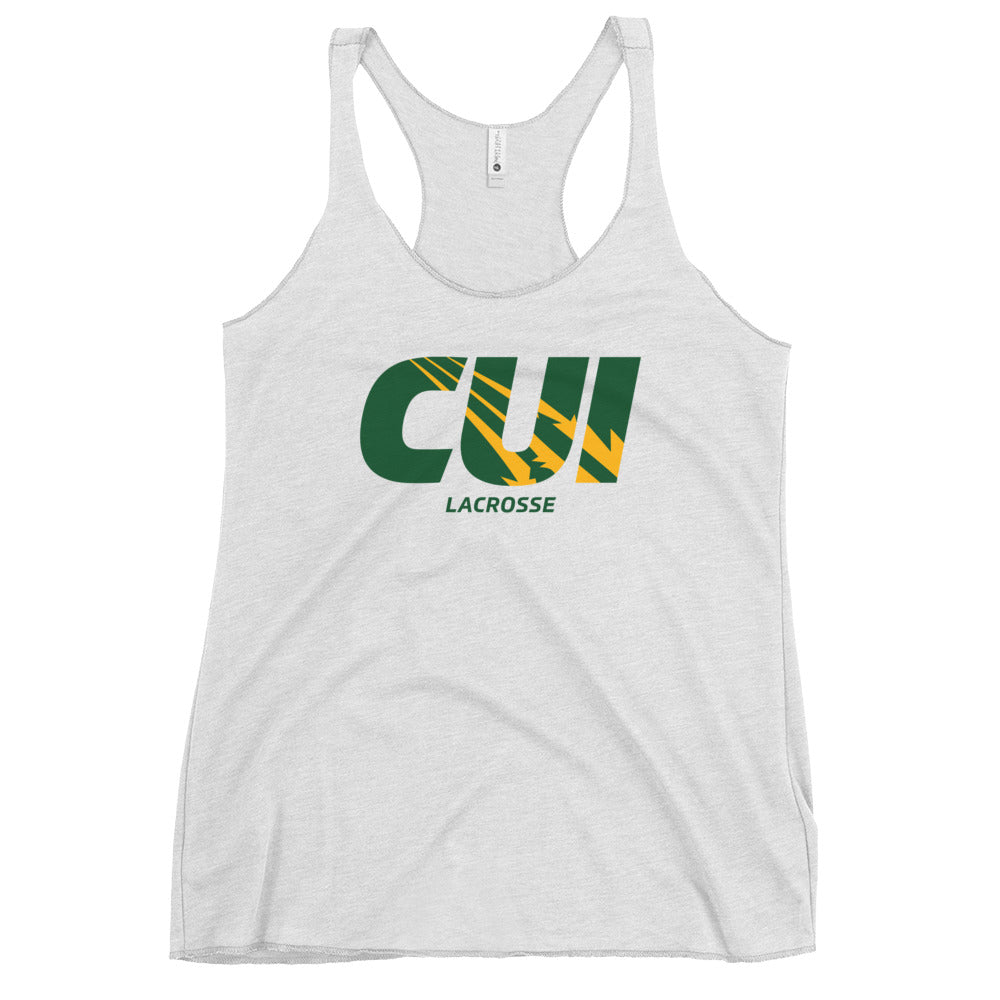 Women's CUI LAX Corner Next Level Racerback Tank Top