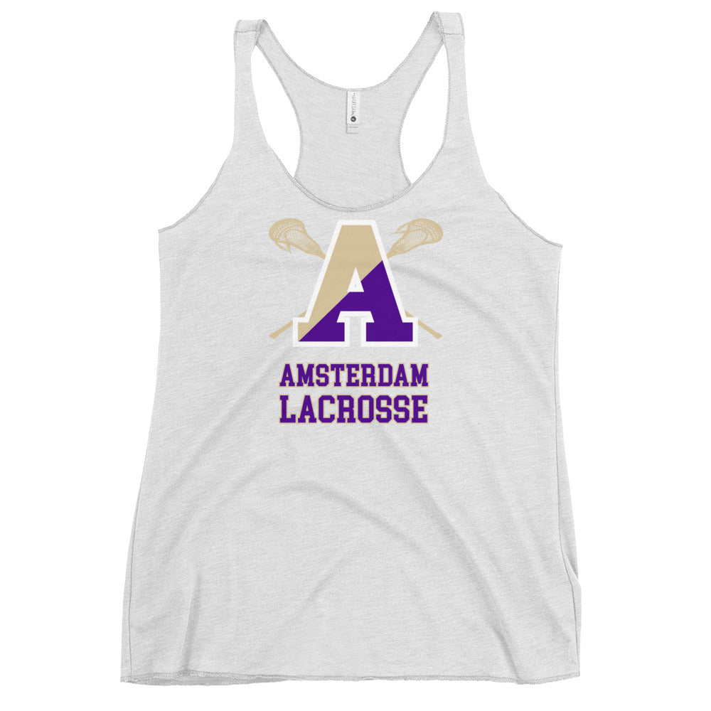 Women's Amsterdam Lacrosse Booster Next Level Racerback Tank Top