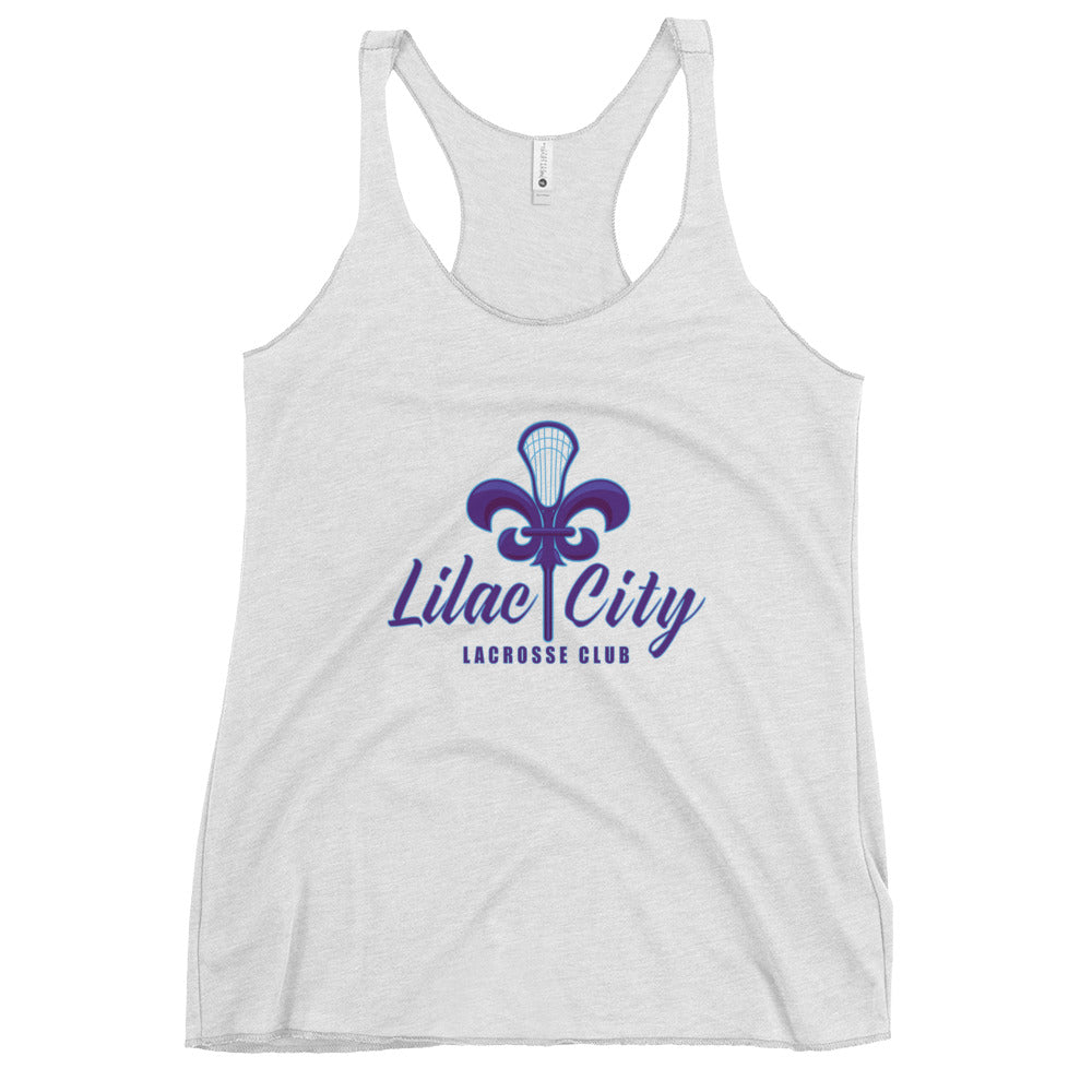 Women's Lilac City Lacrosse Next Level Racerback Tank Top