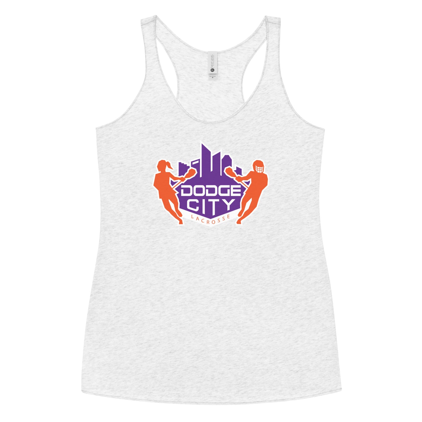 Women's Dodge City Lacrosse Next Level Racerback Tank Top