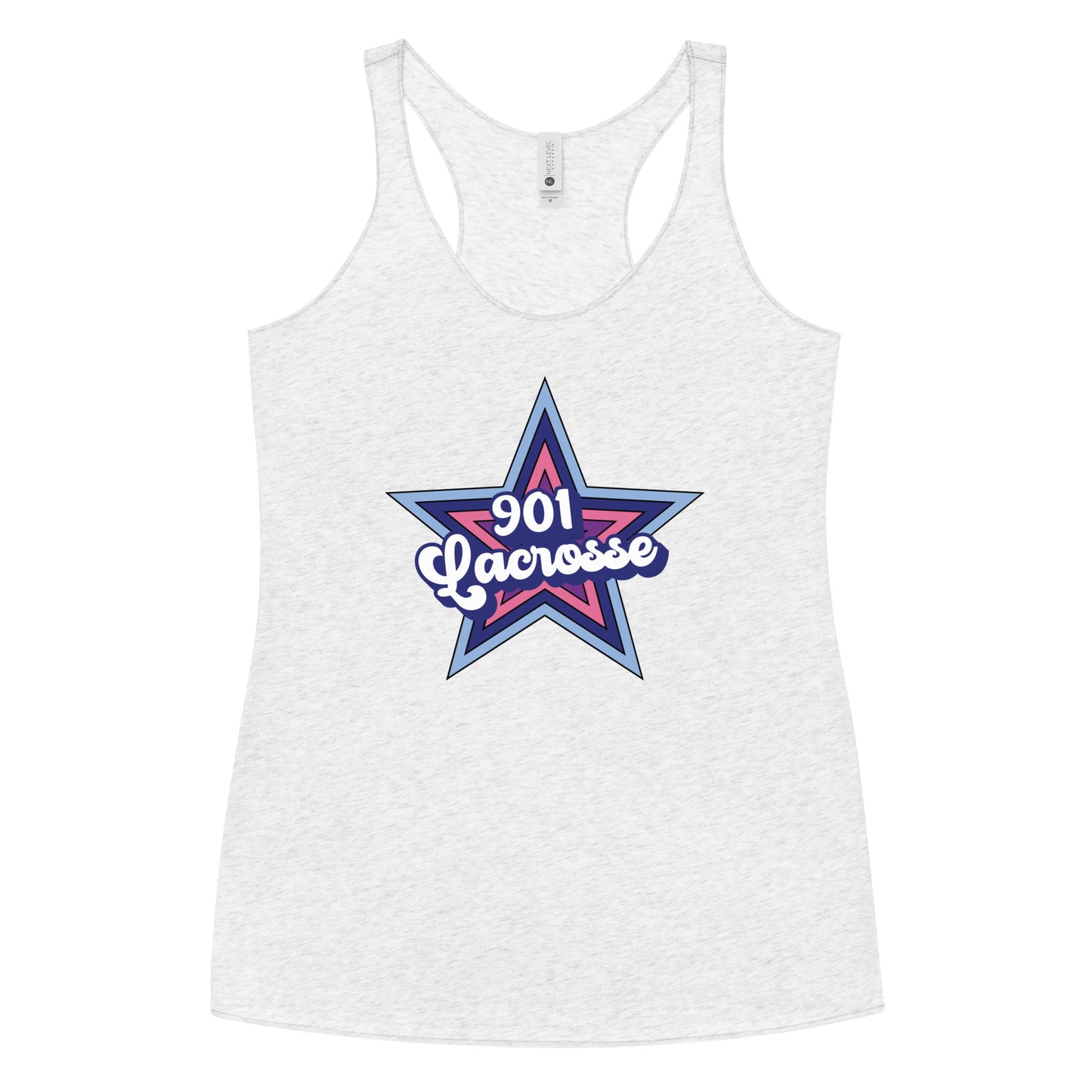 Women's Stars 901 Lacrosse Next Level Racerback Tank Top