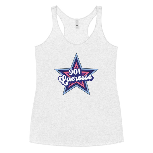 Women's Stars 901 Lacrosse Next Level Racerback Tank Top