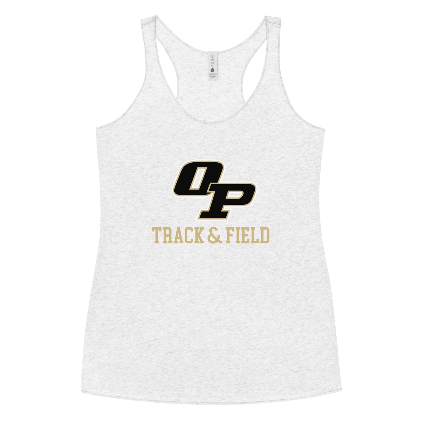 Women's Oak Park Track and Cross Country Next Level Racerback Tank Top
