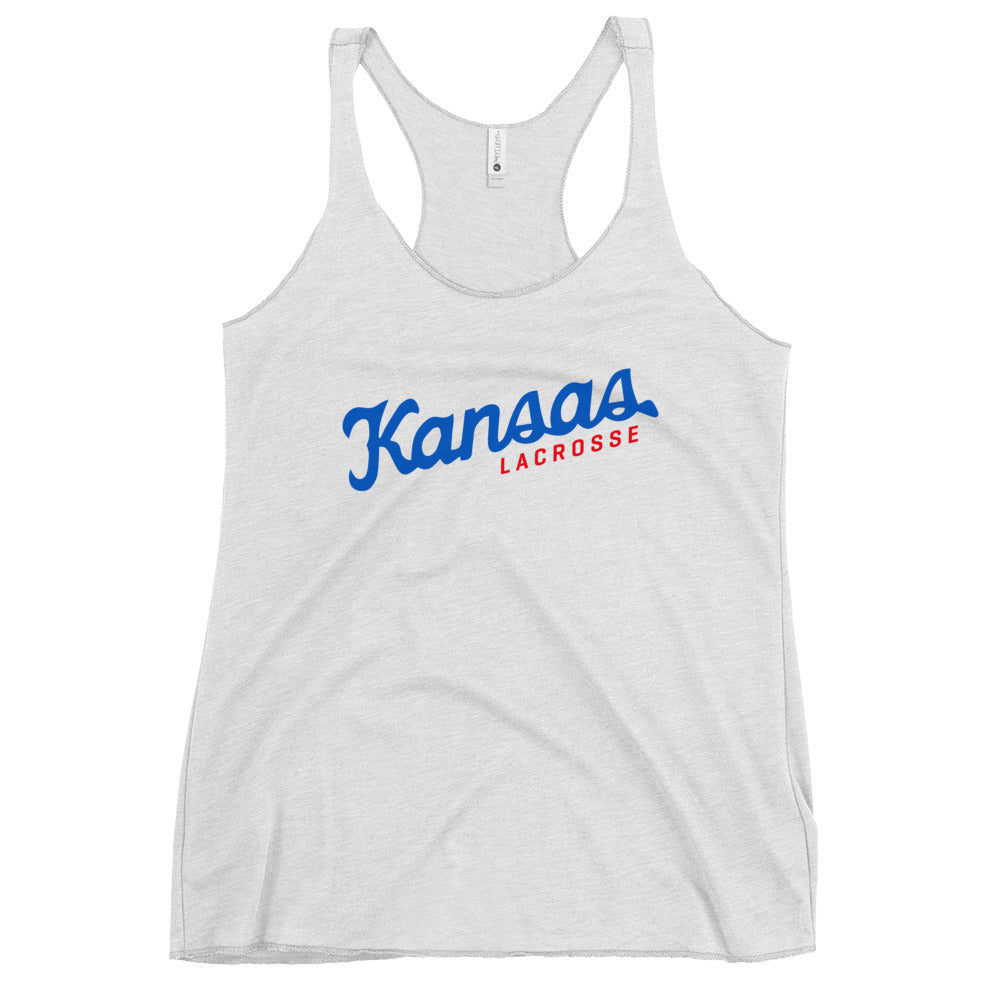 Women's KU Club Lacrosse Next Level Racerback Tank Top