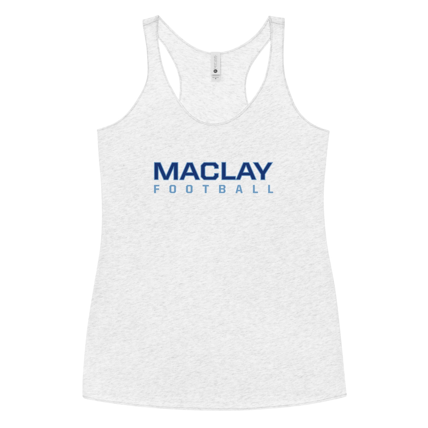 Women's Maclay Football Next Level Racerback Tank Top