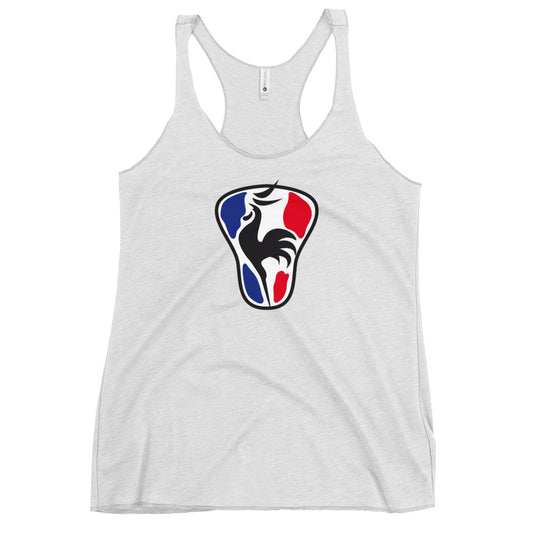 Women's France Lacrosse Next Level Racerback Tank Top