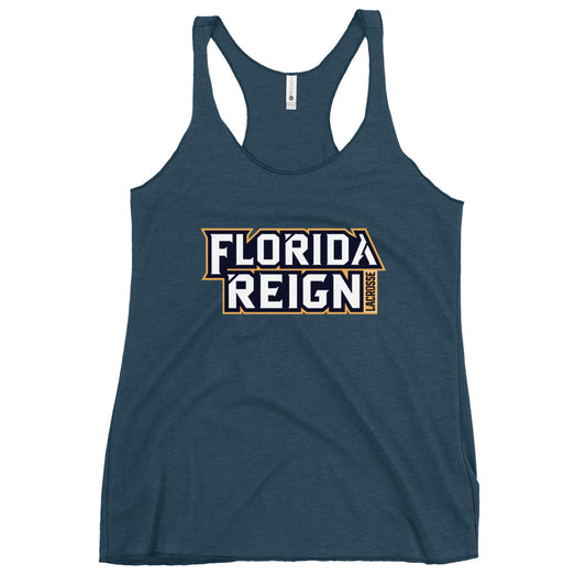 Women's Florida Reign Lacrosse Next Level Racerback Tank Top