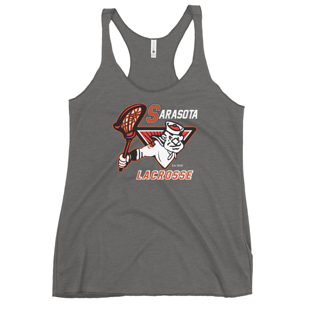 Women's Sailors Lax Next Level Racerback Tank