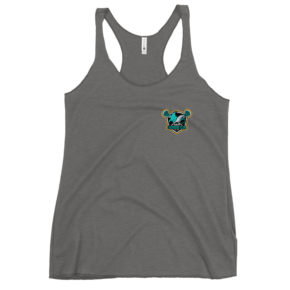 Women's San Diego Rays Lacrosse Next Level Racerback Tank Top