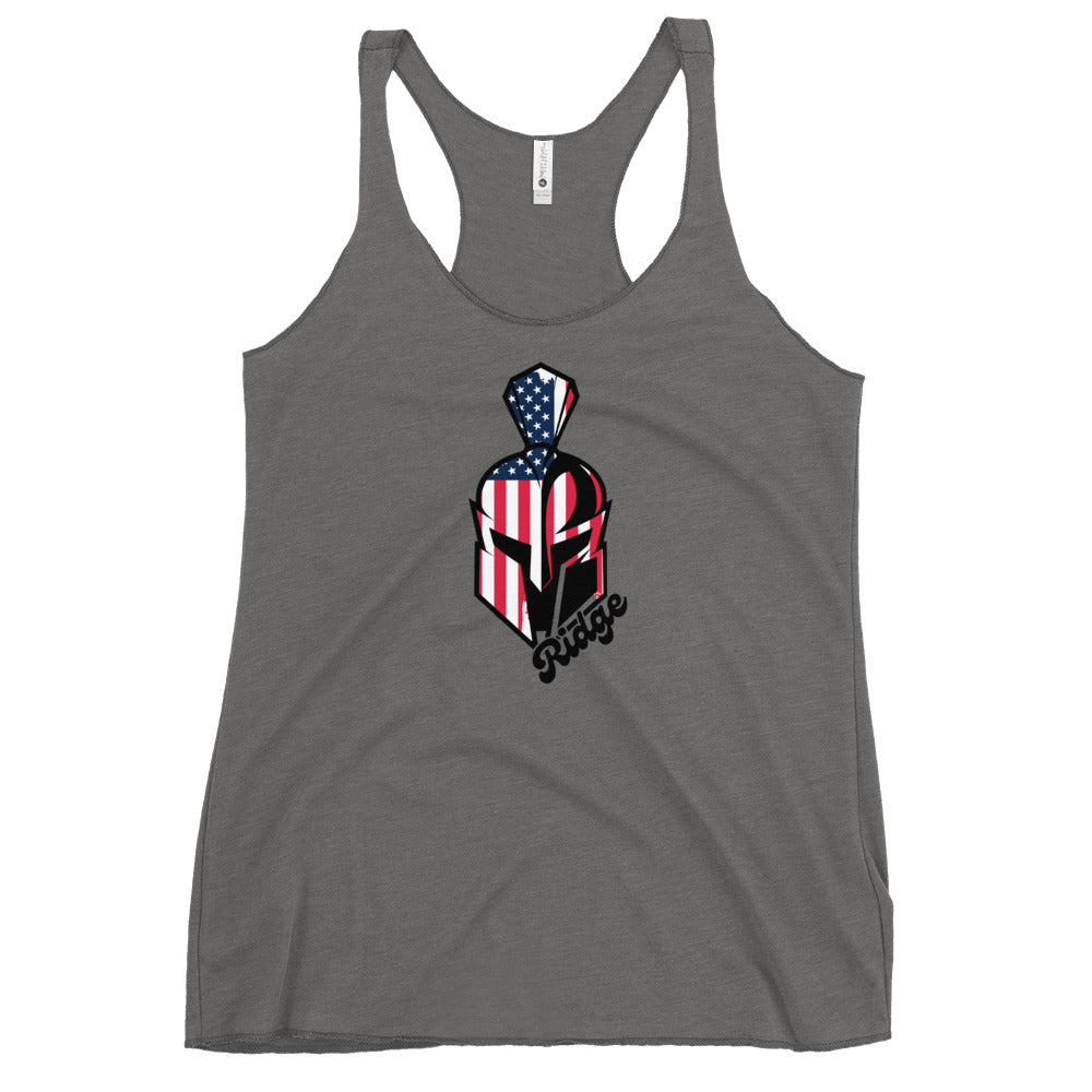 Women's Mountain Ridge Sentinels Lacrosse Next Level Racerback Tank Top