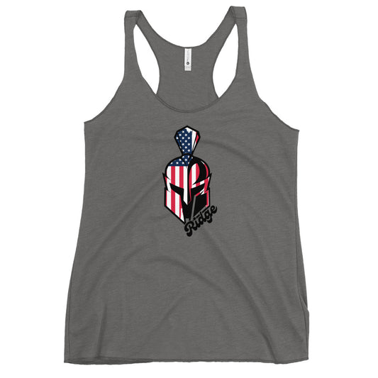 Women's Mountain Ridge Sentinels Lacrosse Next Level Racerback Tank Top