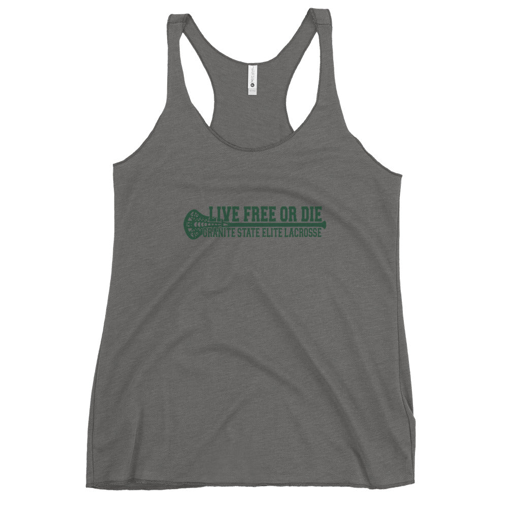 Women's GSE Lacrosse Corner Store Next Level Racerback Tank Top