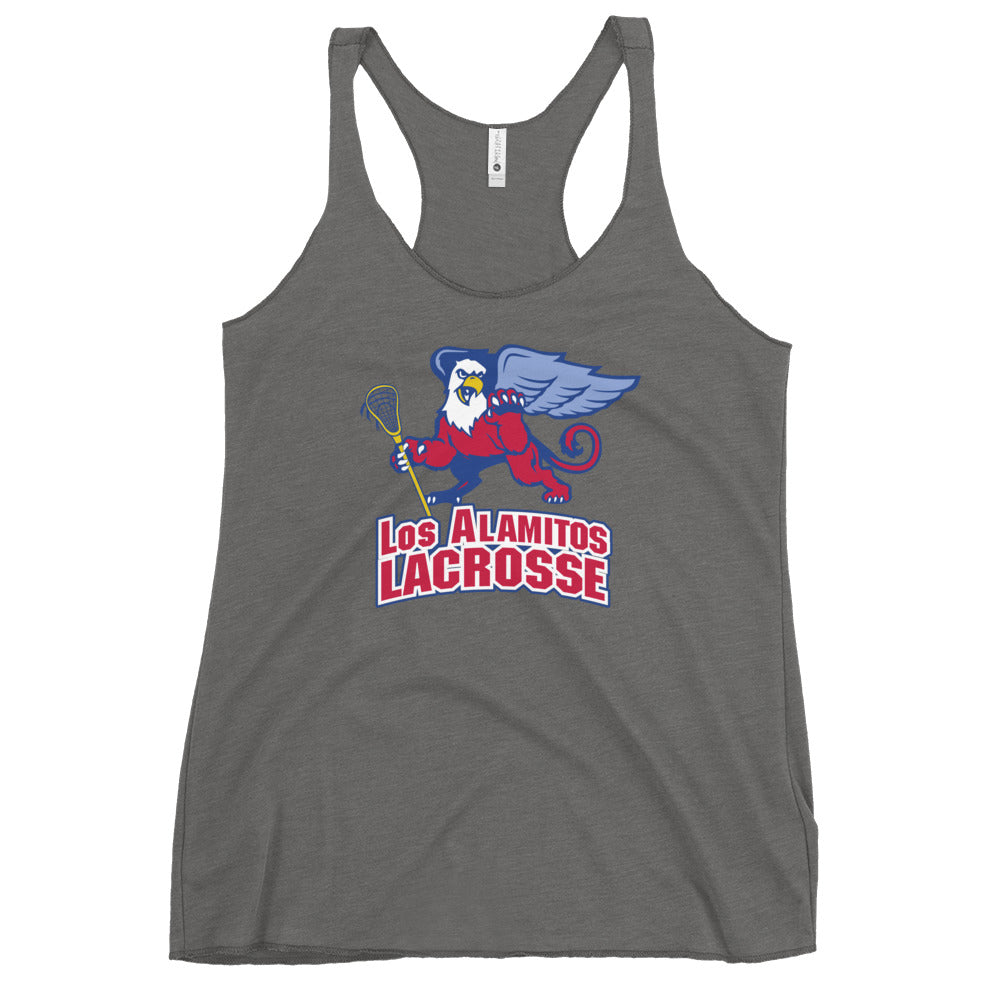 Women's Los Al Lacrosse Corner  Next Level Racerback Tank Top