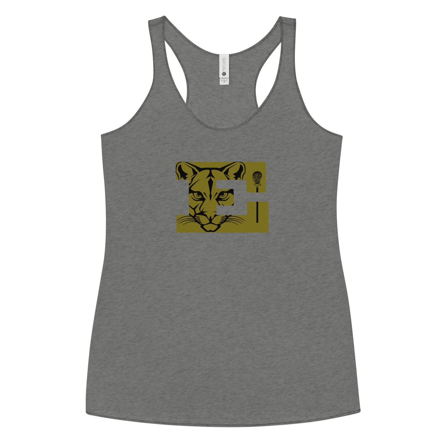 Women's Evergreen High School Lacrosse Next Level Racerback Tank Top