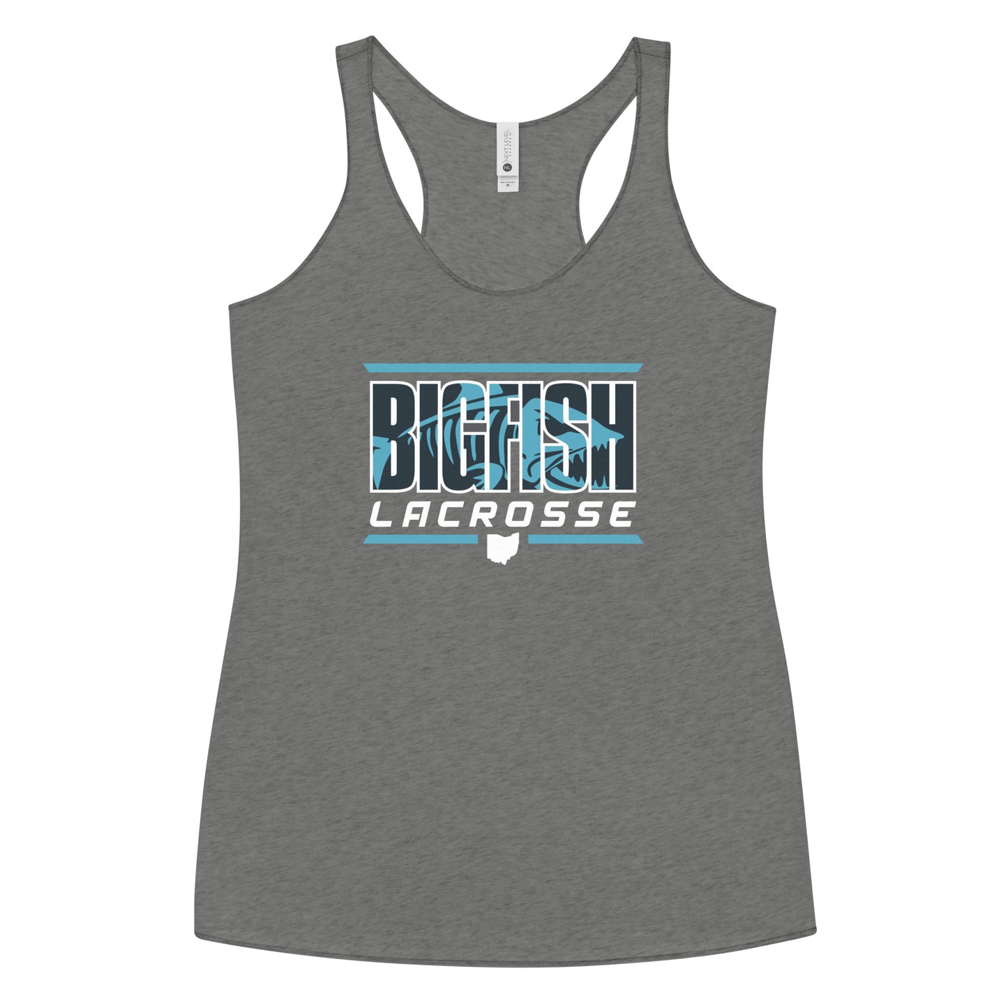 Women's Big Fish Lacrosse Next Level Racerback Tank Top