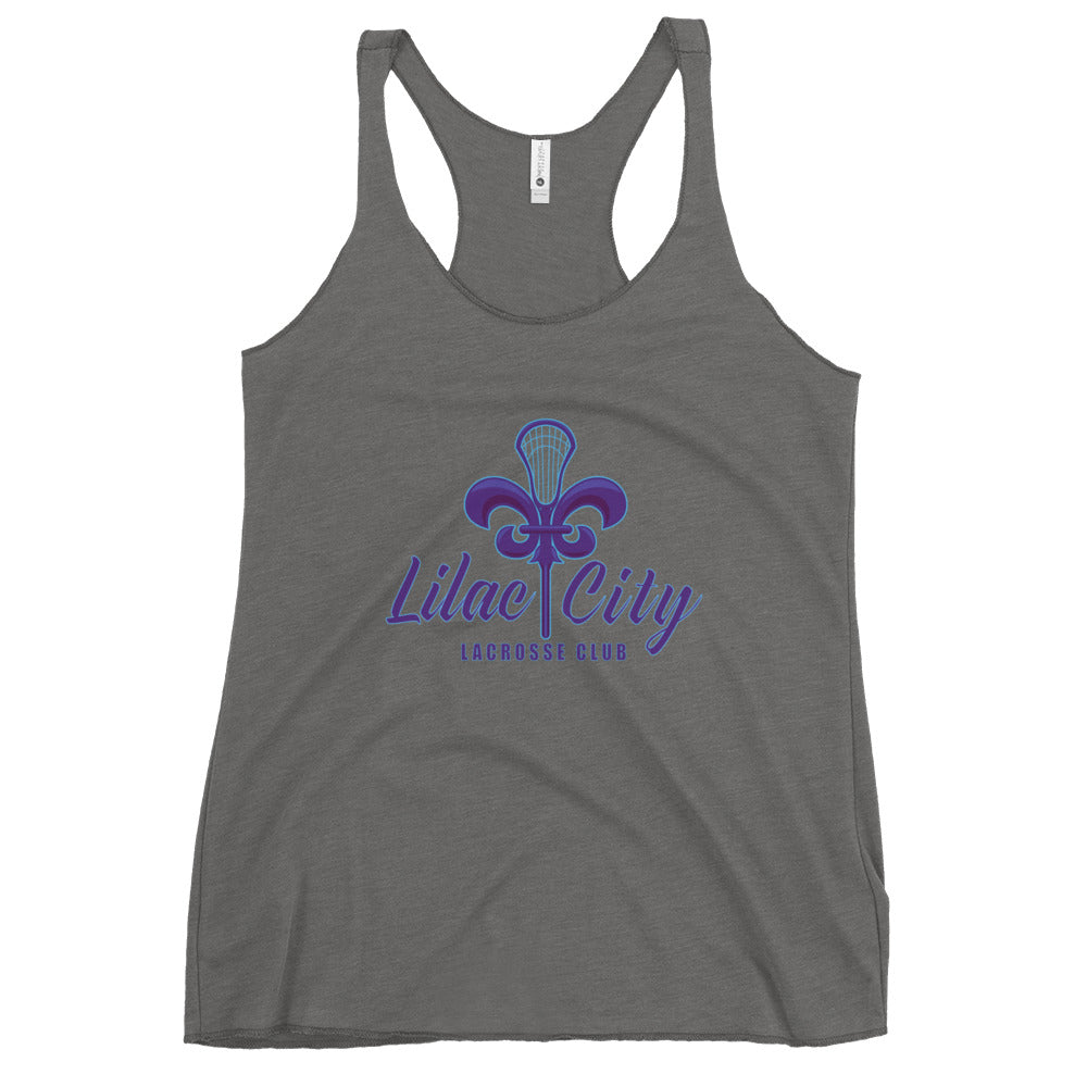 Women's Lilac City Lacrosse Next Level Racerback Tank Top