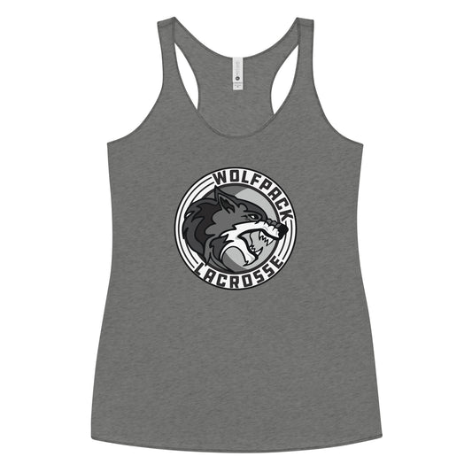 Women's Wolfpack Lacrosse Next Level Racerback Tank Top