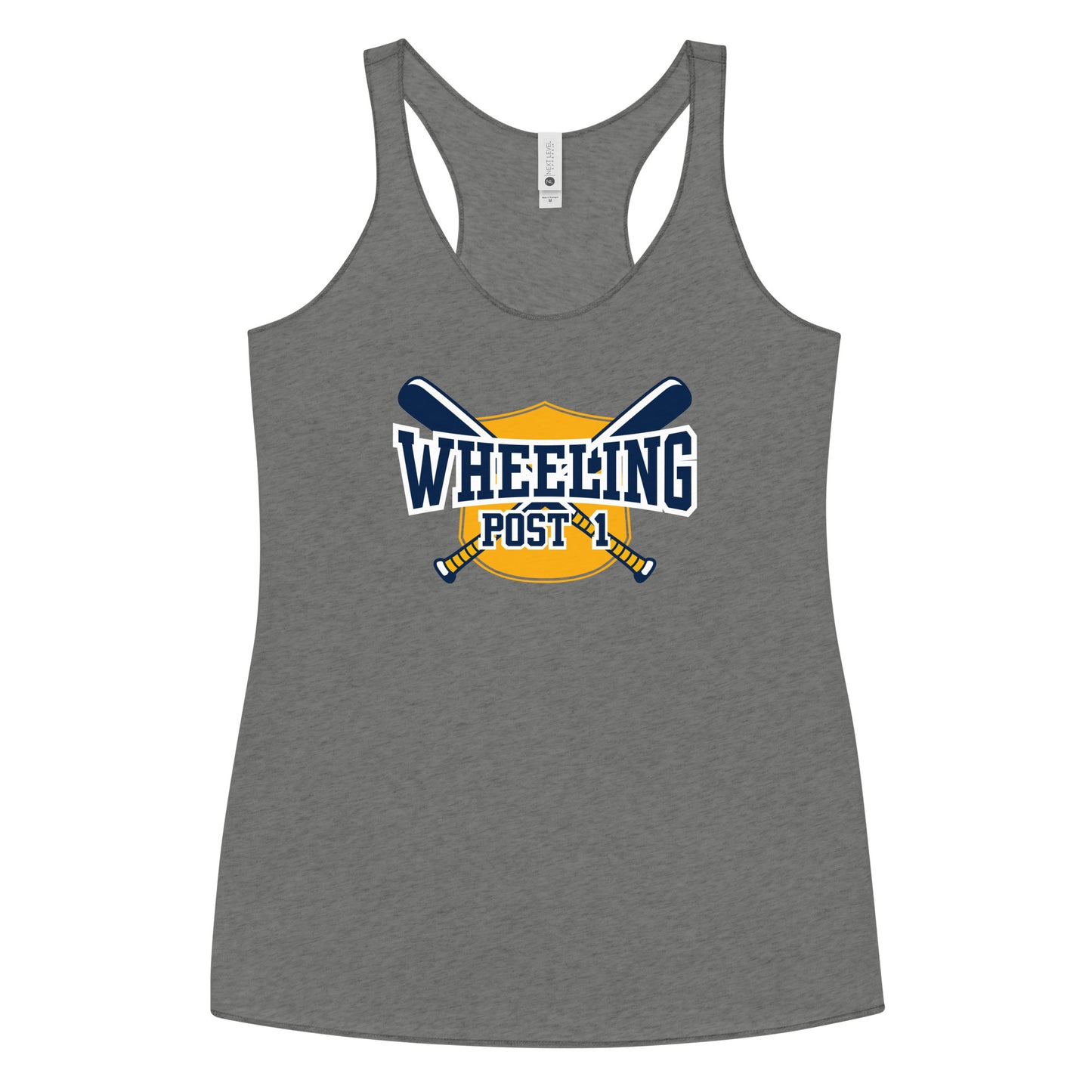 Women's Wheeling Post 1 Next Level Racerback Tank Top