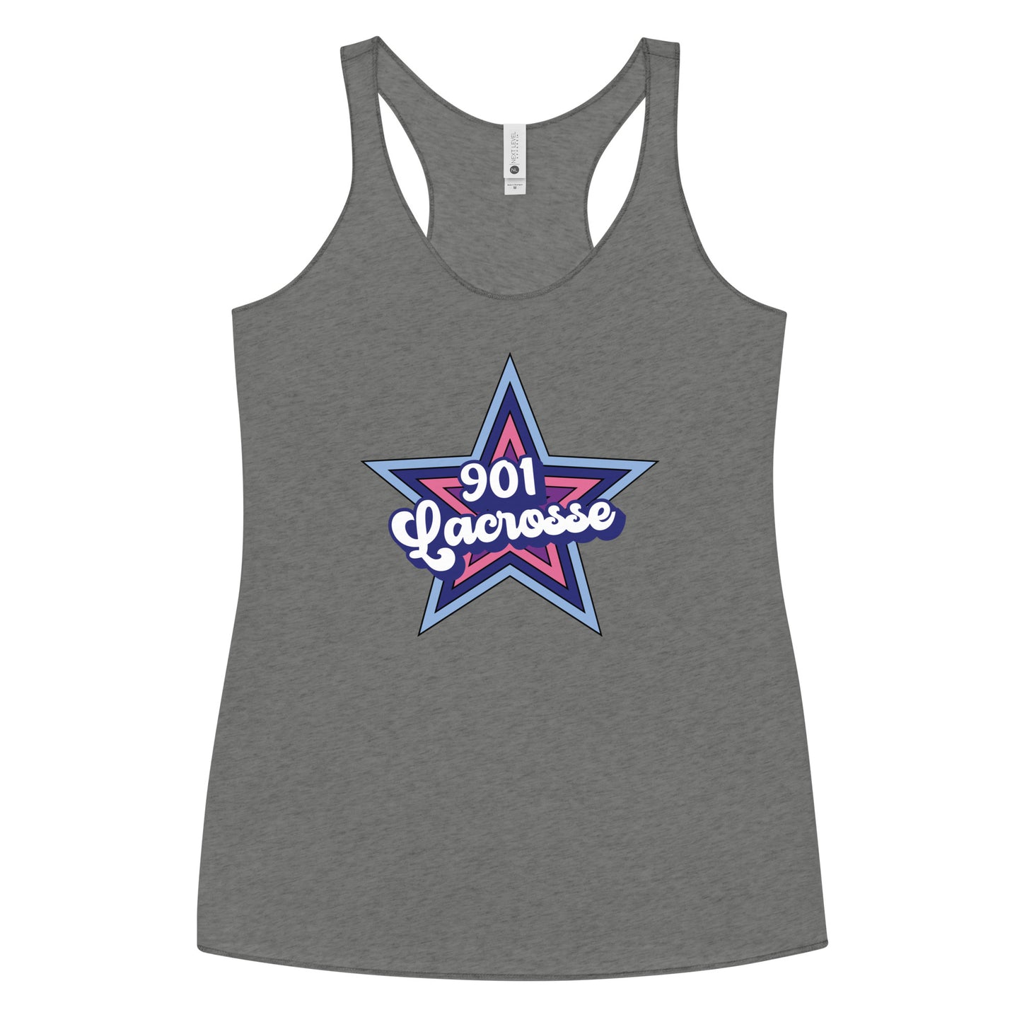 Women's Stars 901 Lacrosse Next Level Racerback Tank Top