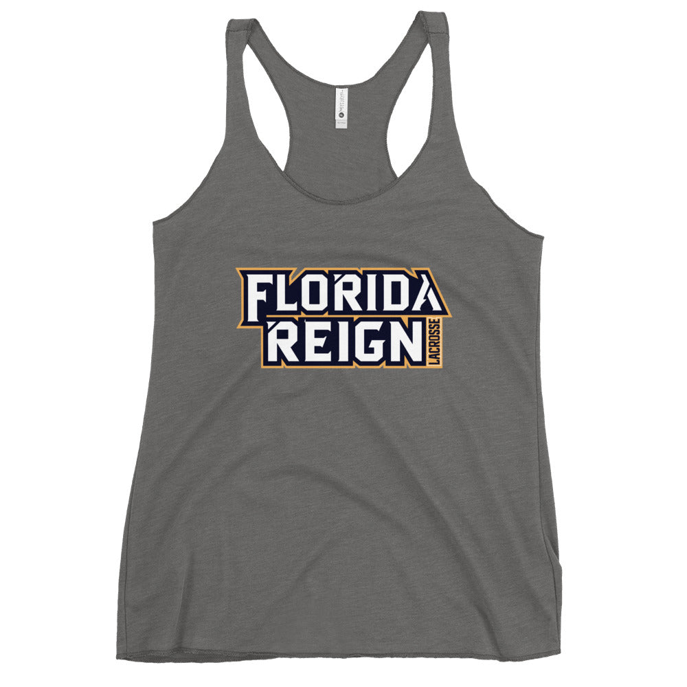 Women's Florida Reign Lacrosse Next Level Racerback Tank Top