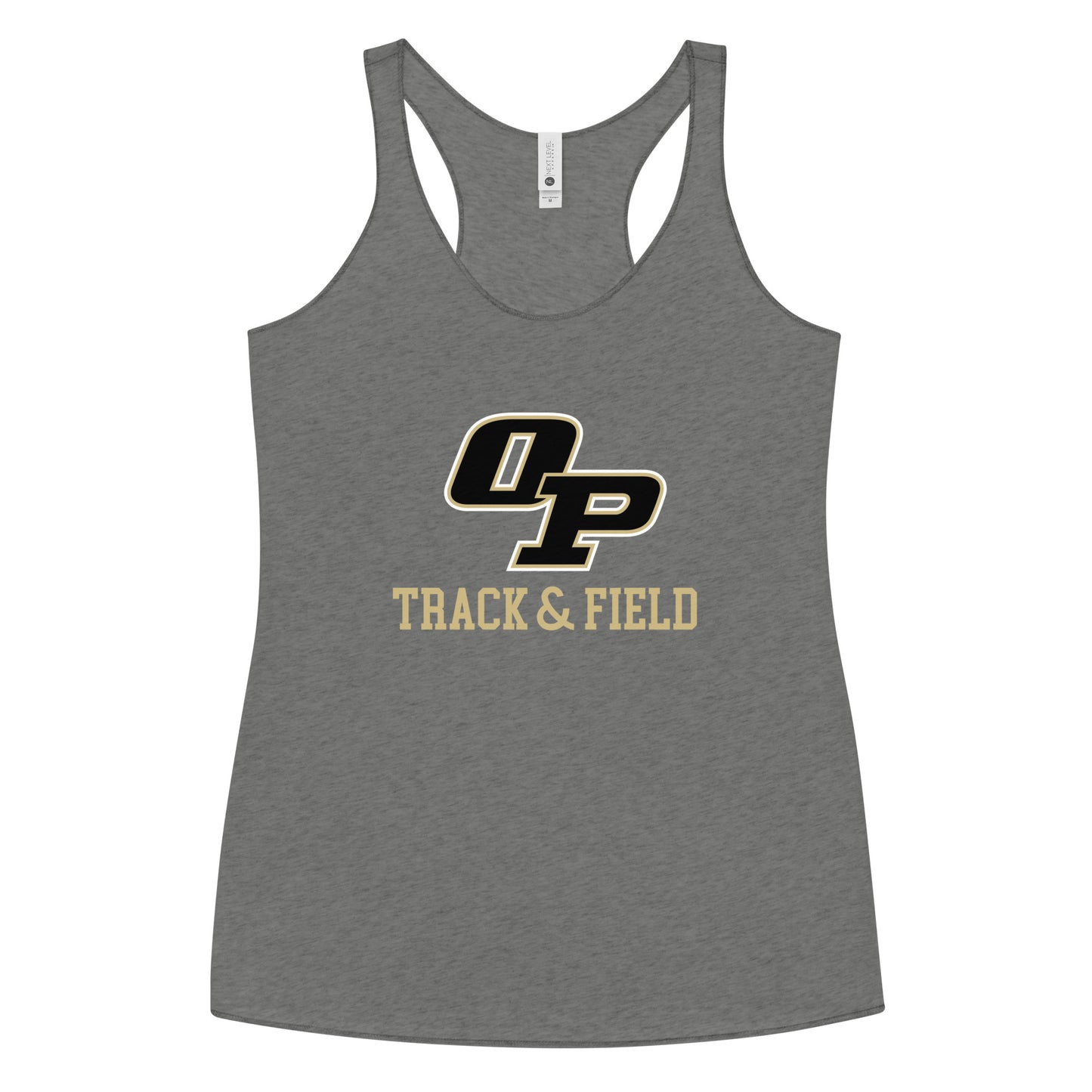 Women's Oak Park Track and Cross Country Next Level Racerback Tank Top