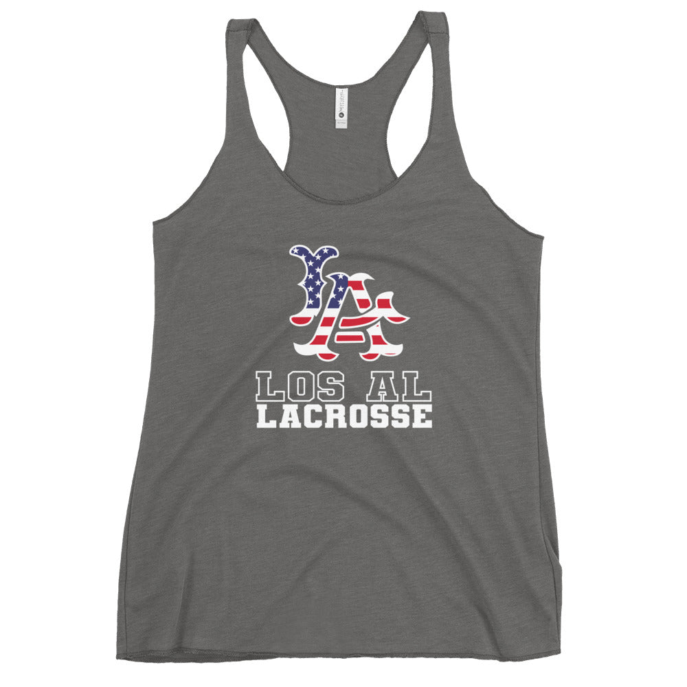 Women's Los Al Lacrosse Next Level Racerback Tank Top