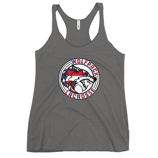 Women's Wolfpack Lacrosse Next Level Racerback Tank