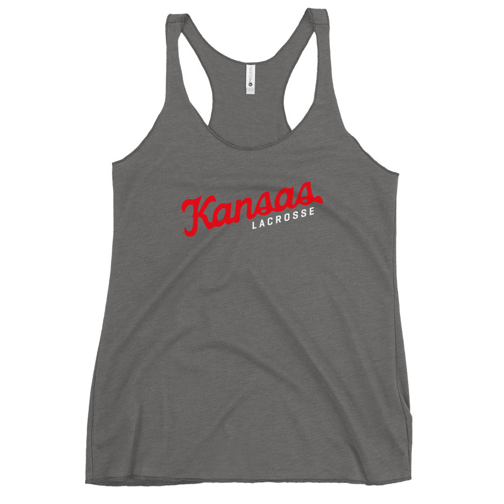 Women's KU Club Lacrosse Next Level Racerback Tank Top