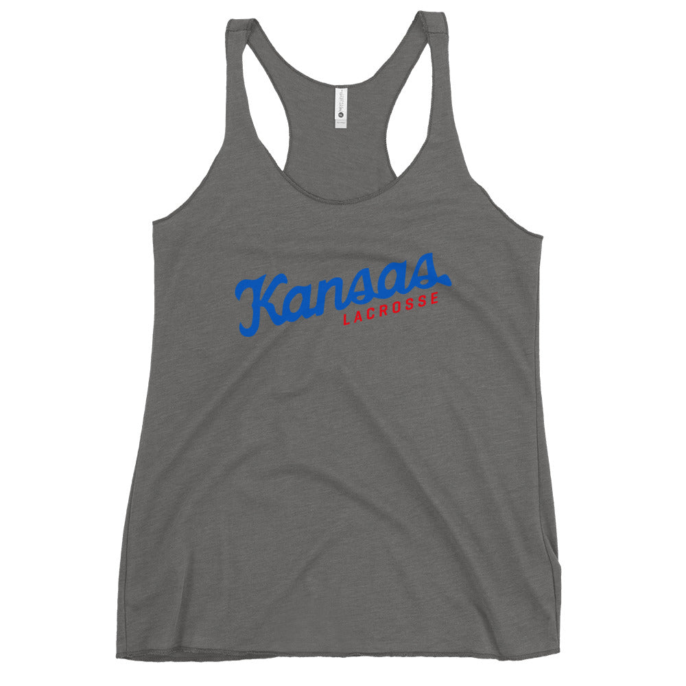 Women's KU Club Lacrosse Next Level Racerback Tank Top