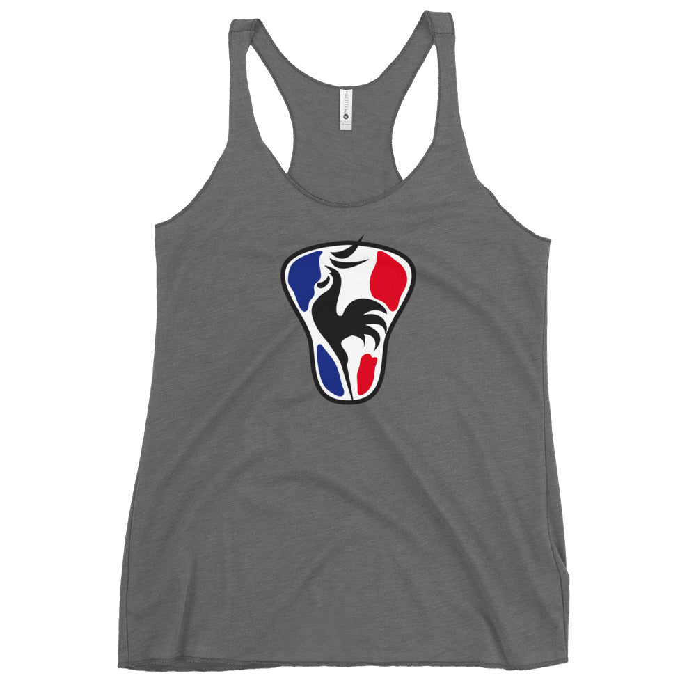 Women's France Lacrosse Next Level Racerback Tank Top