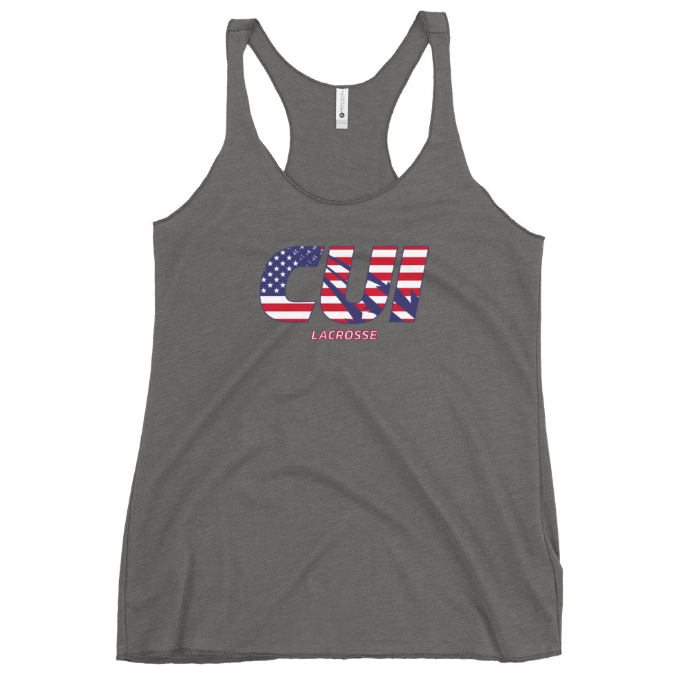 Women's CUI Lacrosse Next Level Racerback Tank Top