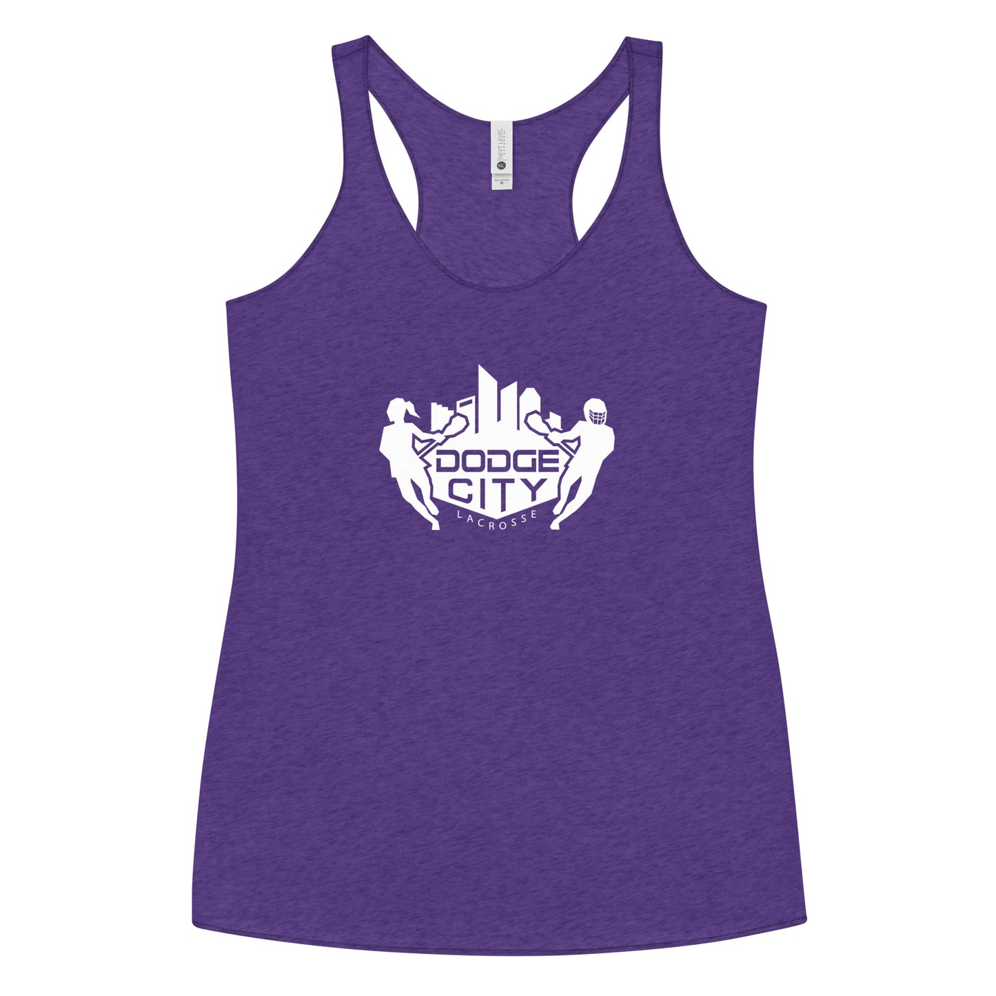 Women's Dodge City Lacrosse Next Level Racerback Tank Top