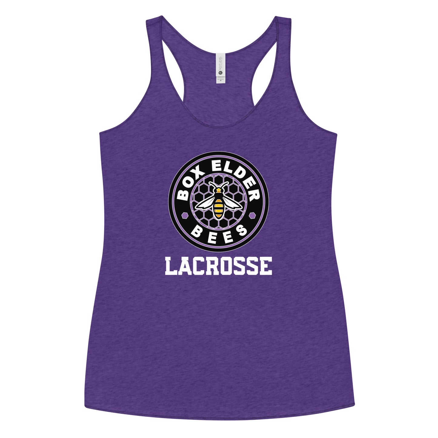 Women's Box Elder Lacrosse Next Level Racerback Tank Top