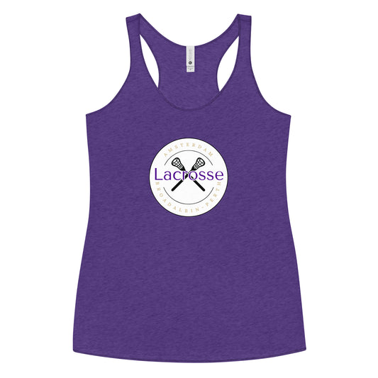 Women's Amsterdam Lacrosse Booster Club Next Level Racerback Tank Top