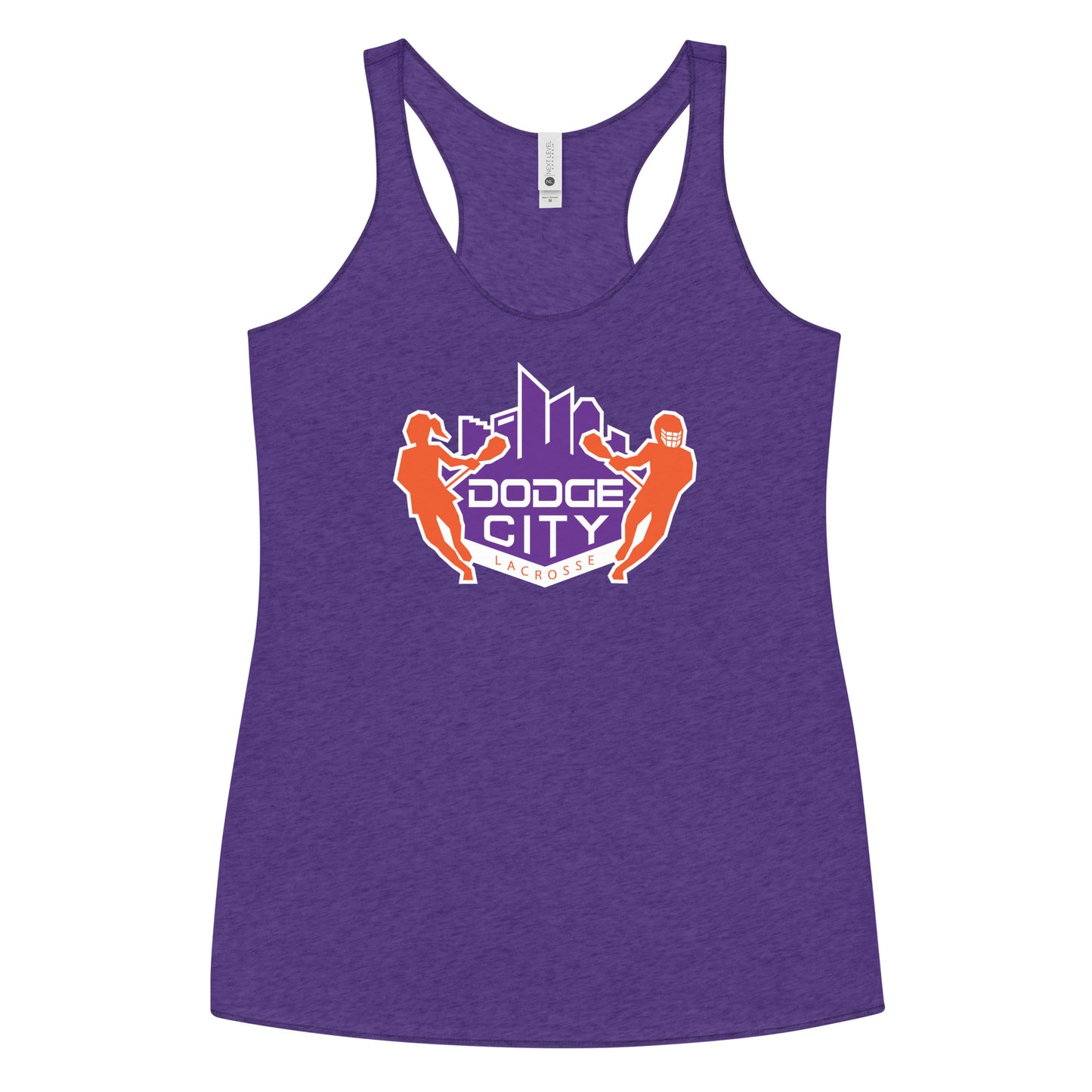 Women's Dodge City Lacrosse Next Level Racerback Tank Top