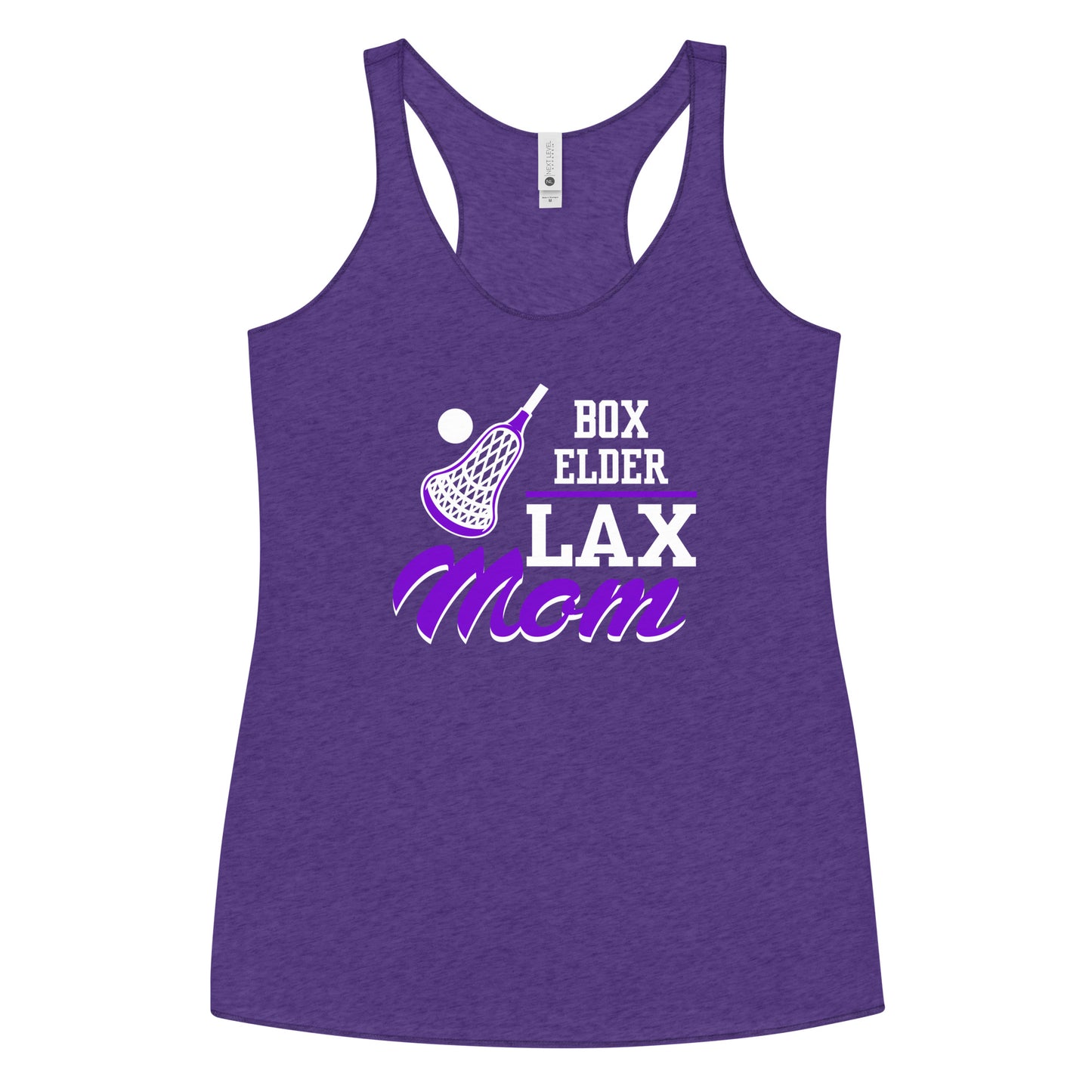 Women's Box Elder Lacrosse Next Level Racerback Tank Top