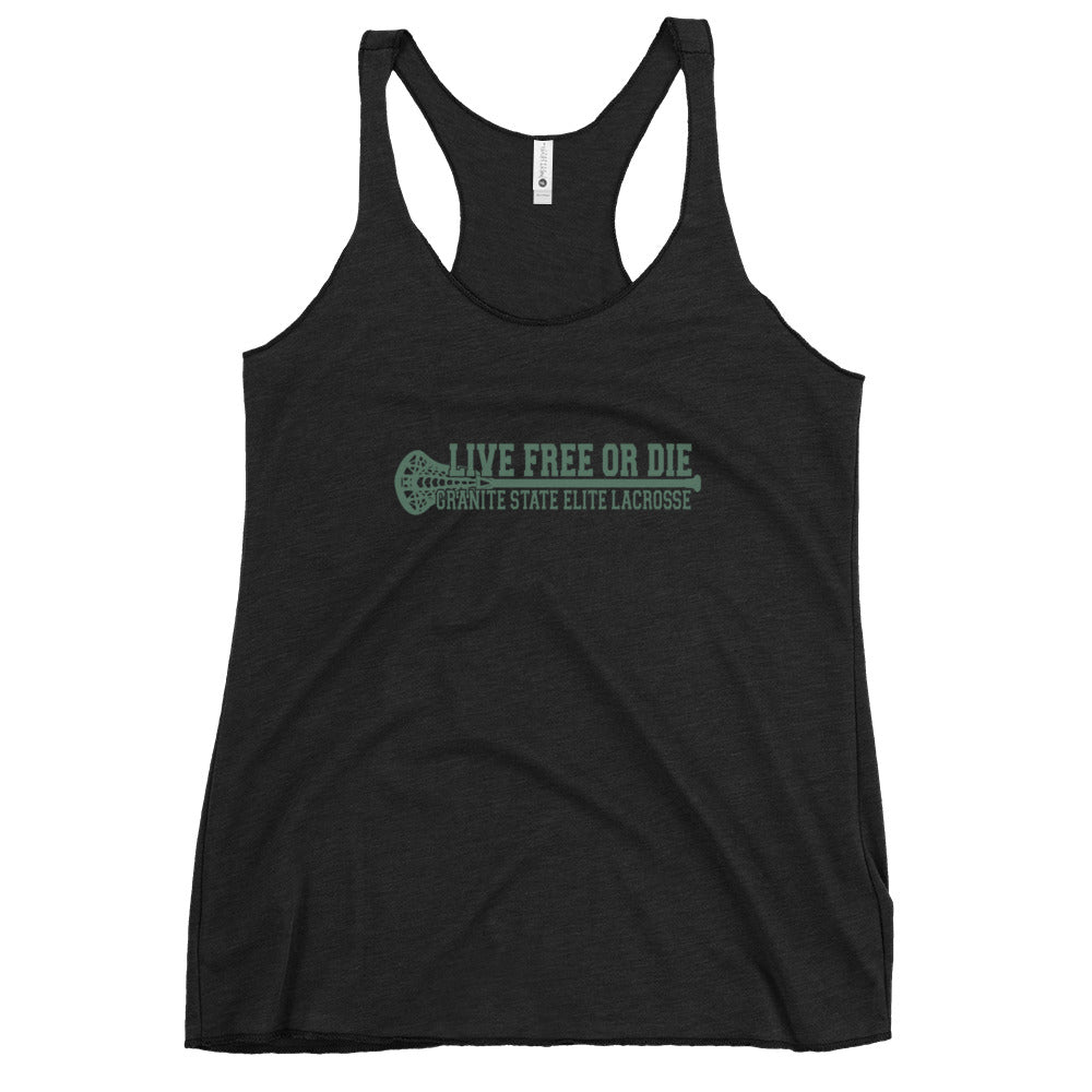 Women's GSE Lacrosse Corner Store Next Level Racerback Tank Top