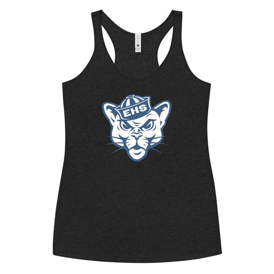 Women's Evergreen High School Lacrosse Next Level Racerback Tank Top