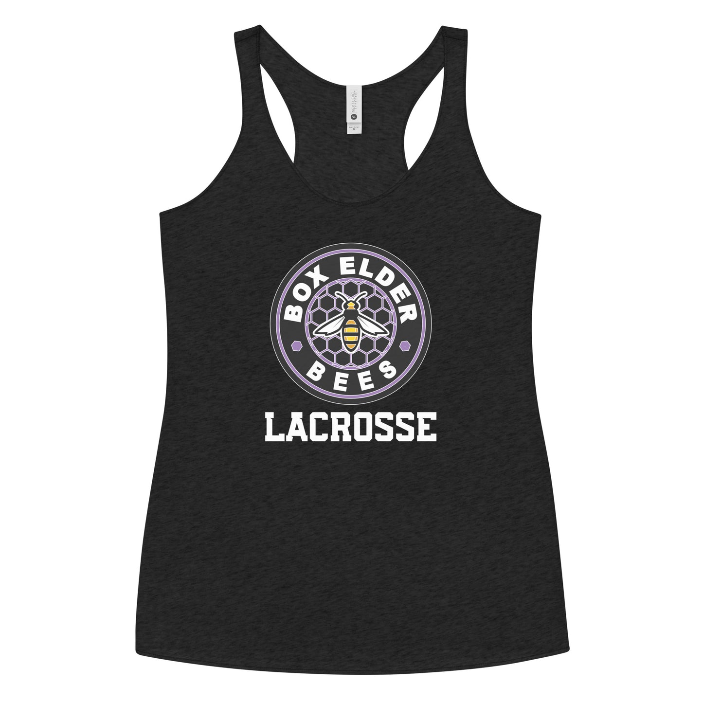 Women's Box Elder Lacrosse Next Level Racerback Tank Top