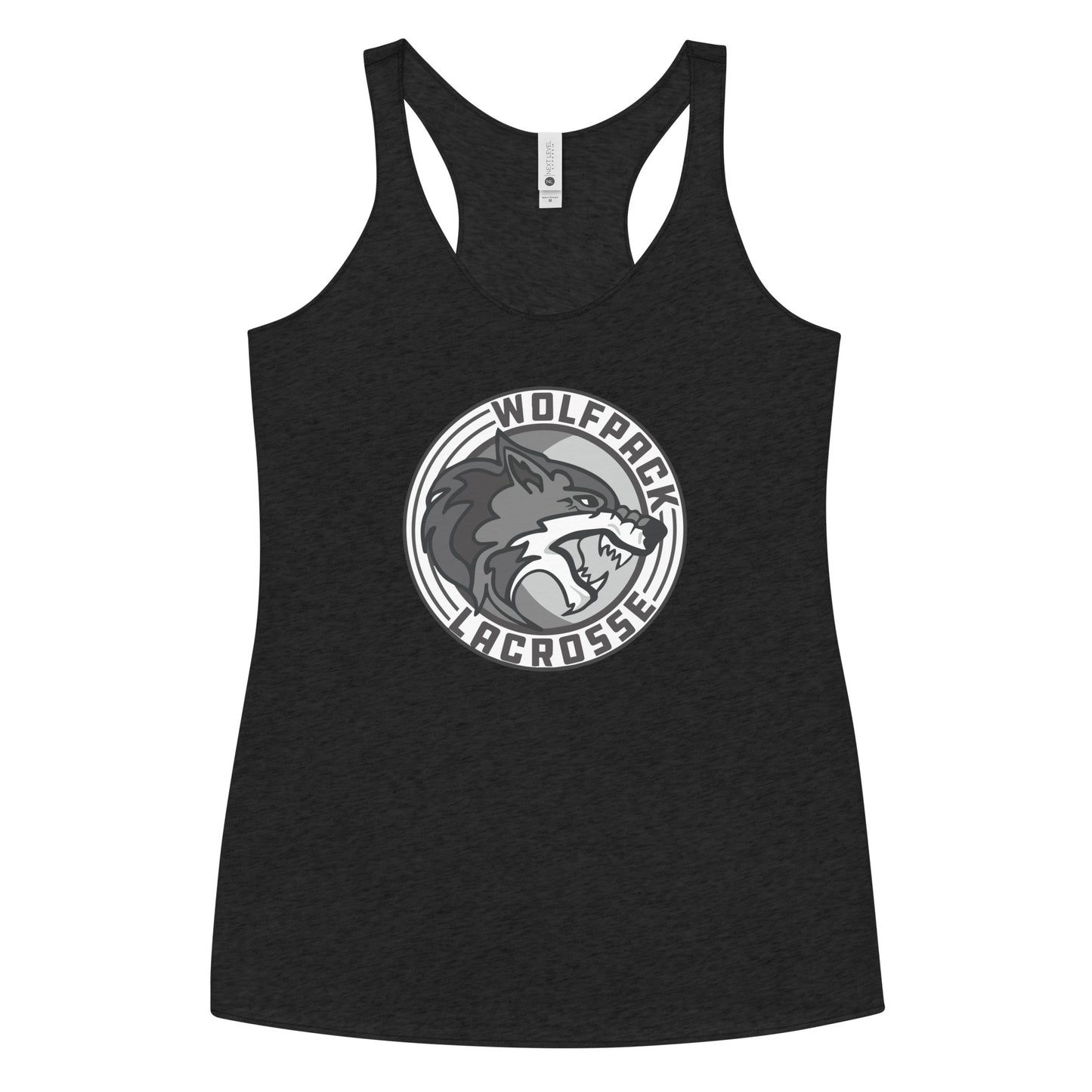Women's Wolfpack Lacrosse Next Level Racerback Tank Top