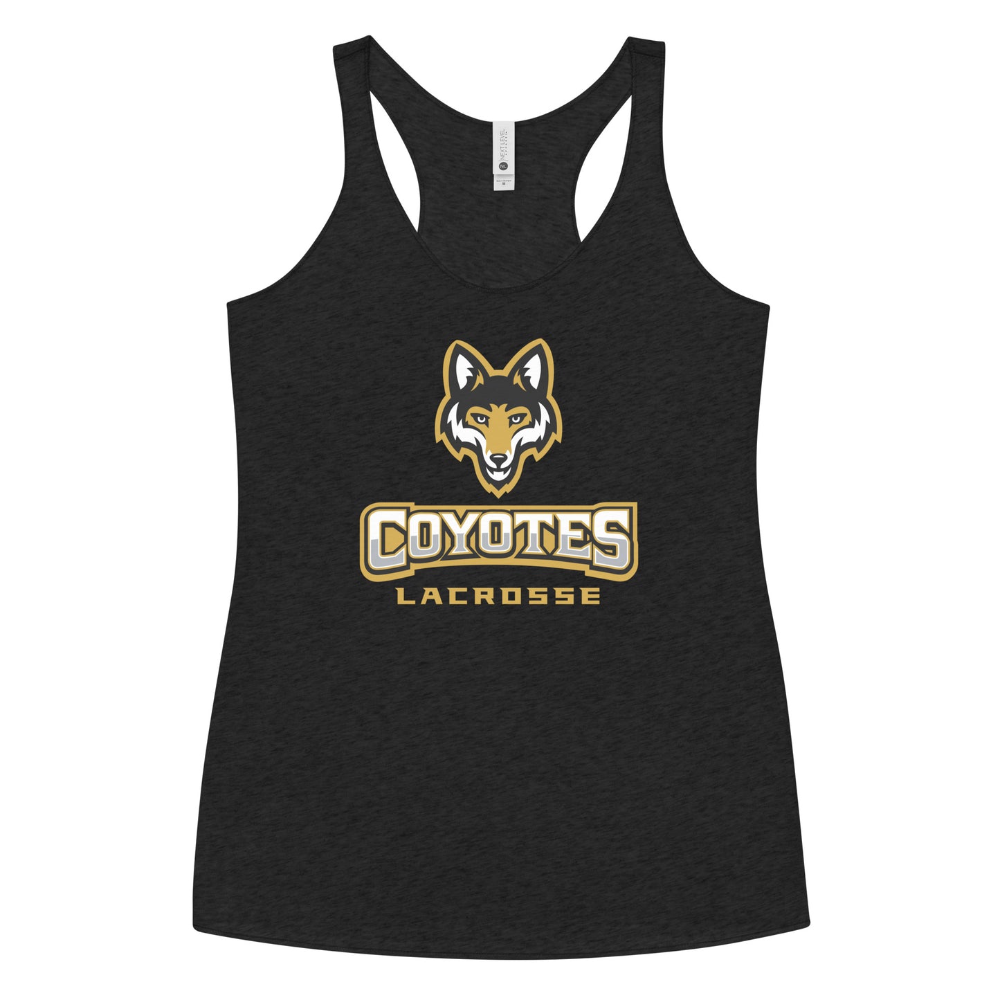 Women's Coyotes Lacrosse Next Level Racerback Tank Top
