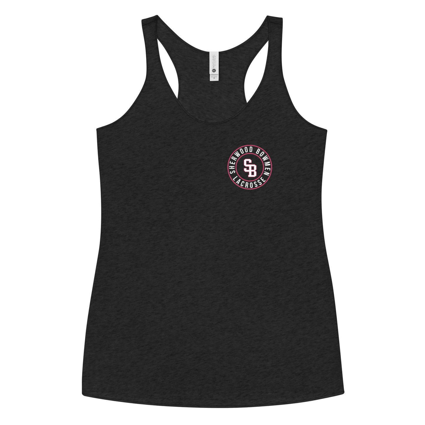 Women's Sherwood High School Lacrosse Next Level Racerback Tank Top
