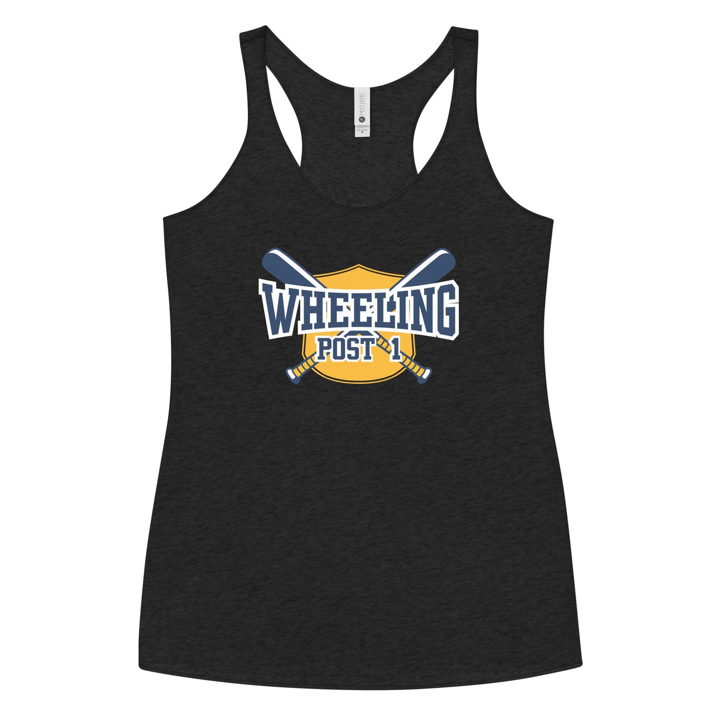 Women's Wheeling Post 1 Next Level Racerback Tank Top