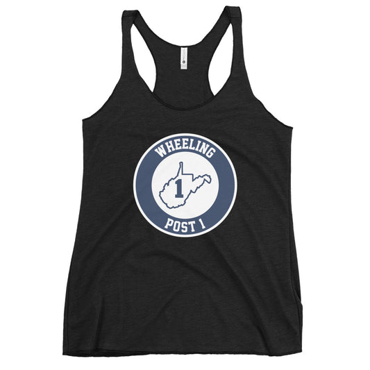 Women's Wheeling Post 1 Next Level Racerback Tank Top