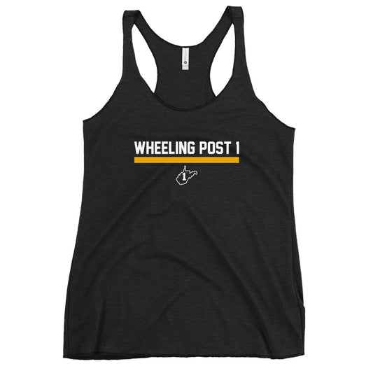 Women's Wheeling Post 1 Next Level Racerback Tank Top