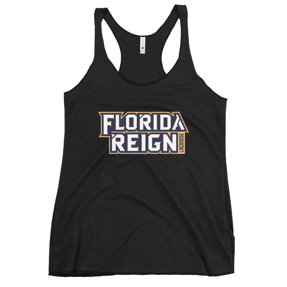 Women's Florida Reign Lacrosse Next Level Racerback Tank Top