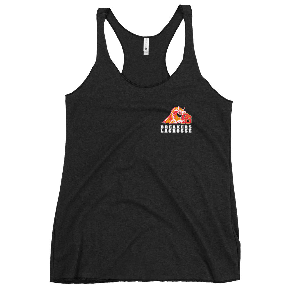Women's Pacific Grove High School Men's Lacrosse Next Level Racerback Tank Top