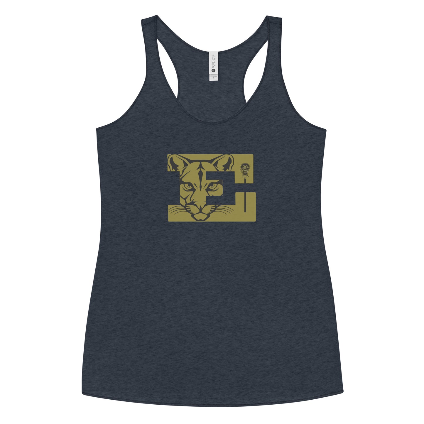 Women's Evergreen High School Lacrosse Next Level Racerback Tank Top
